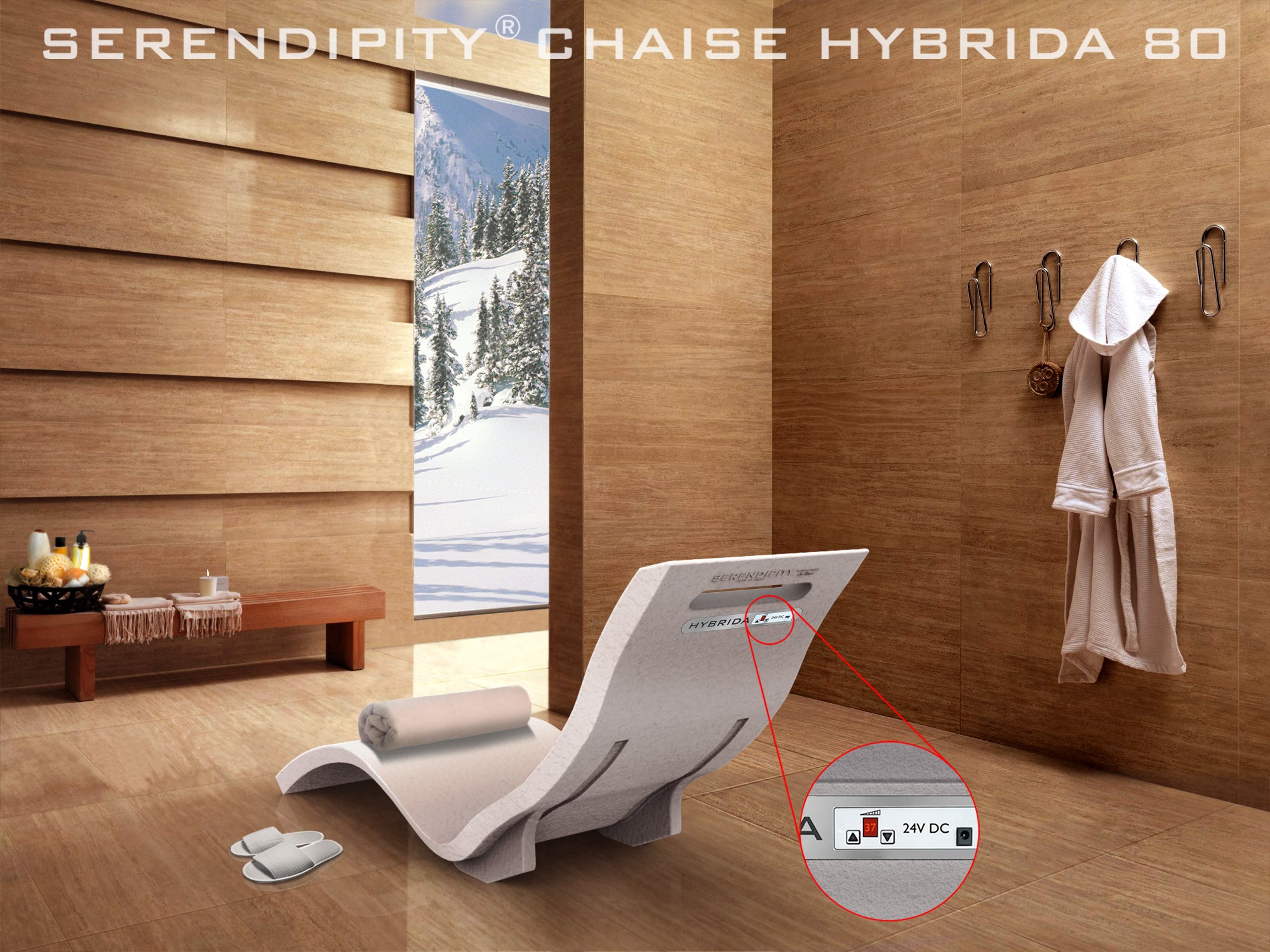 SERENDIPITY CHAISE HEATED S010/80-3003